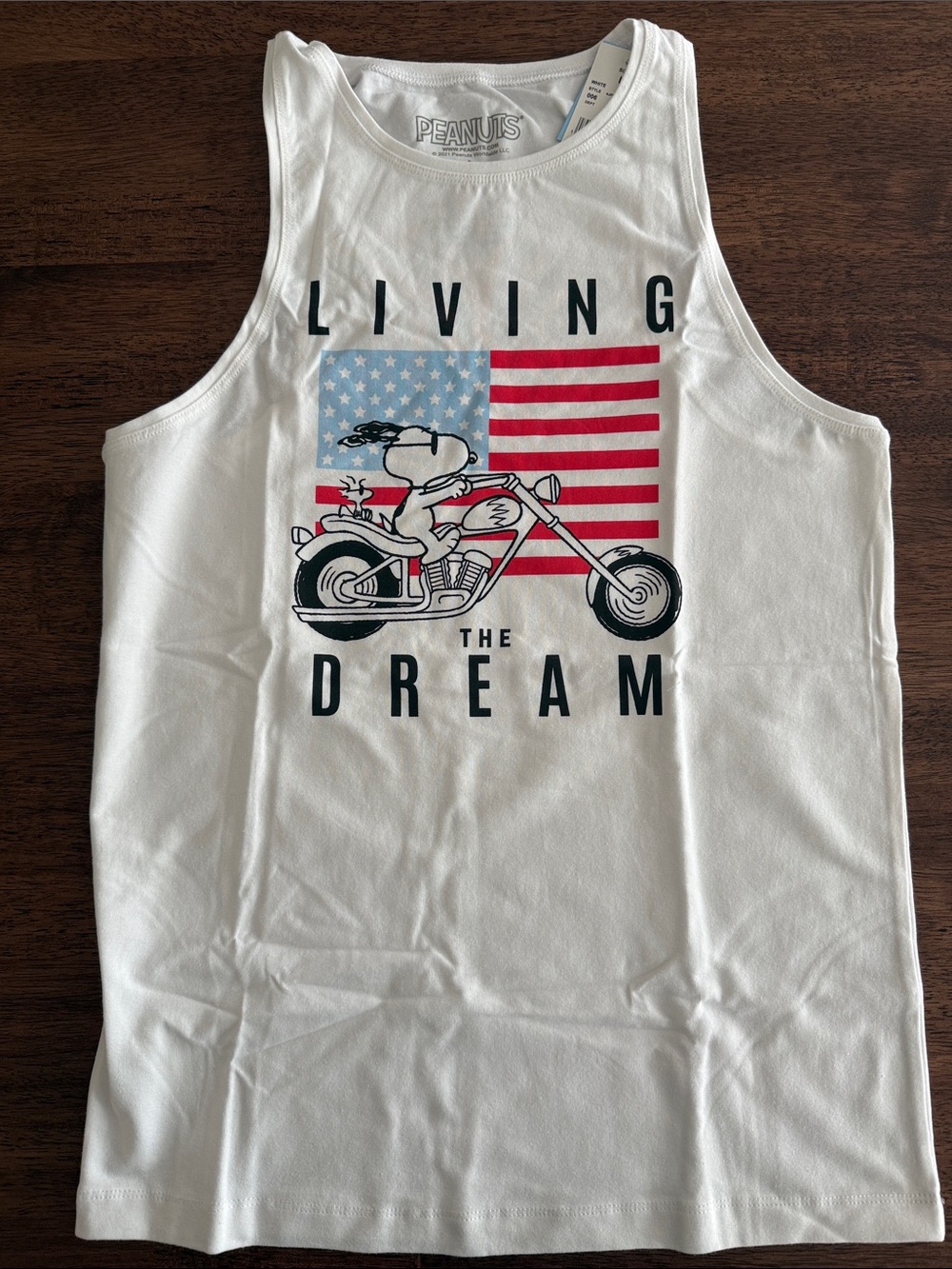 Peanuts Snoopy living the dream tank top